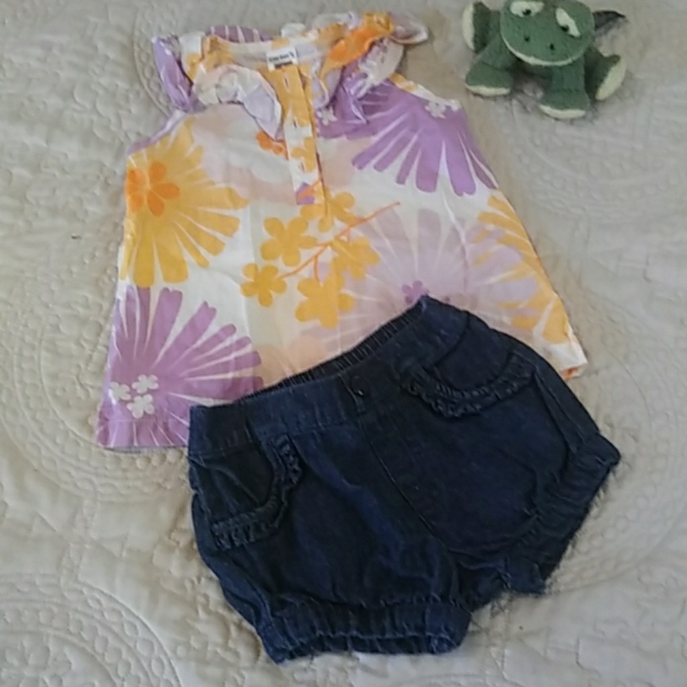 Girl's Sleeveless Top & Bottom Set